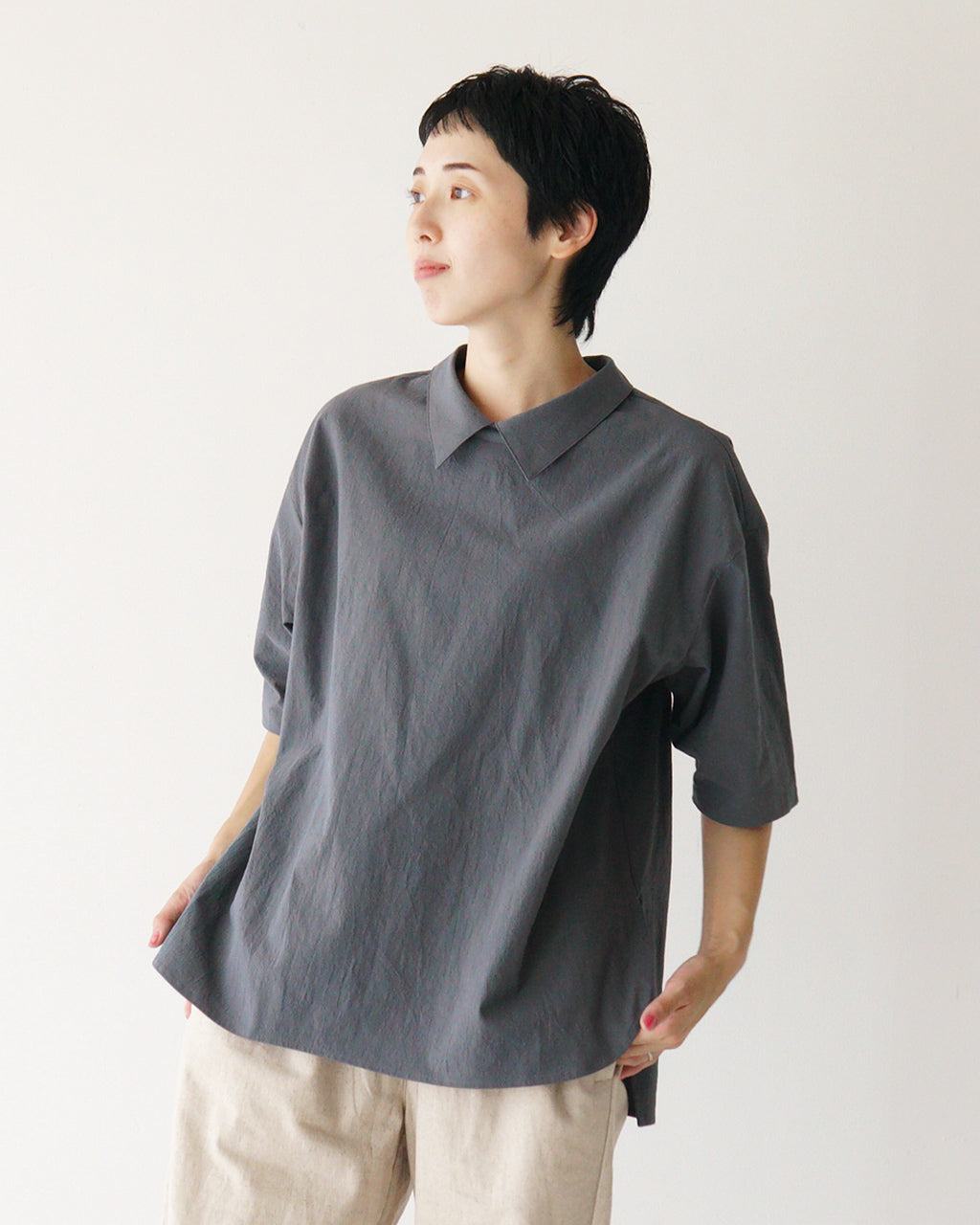 SETTO セット リゾートシャツ RESORT SHIRT プルオーバー 襟付き ブラウス STSS0008【送料無料】