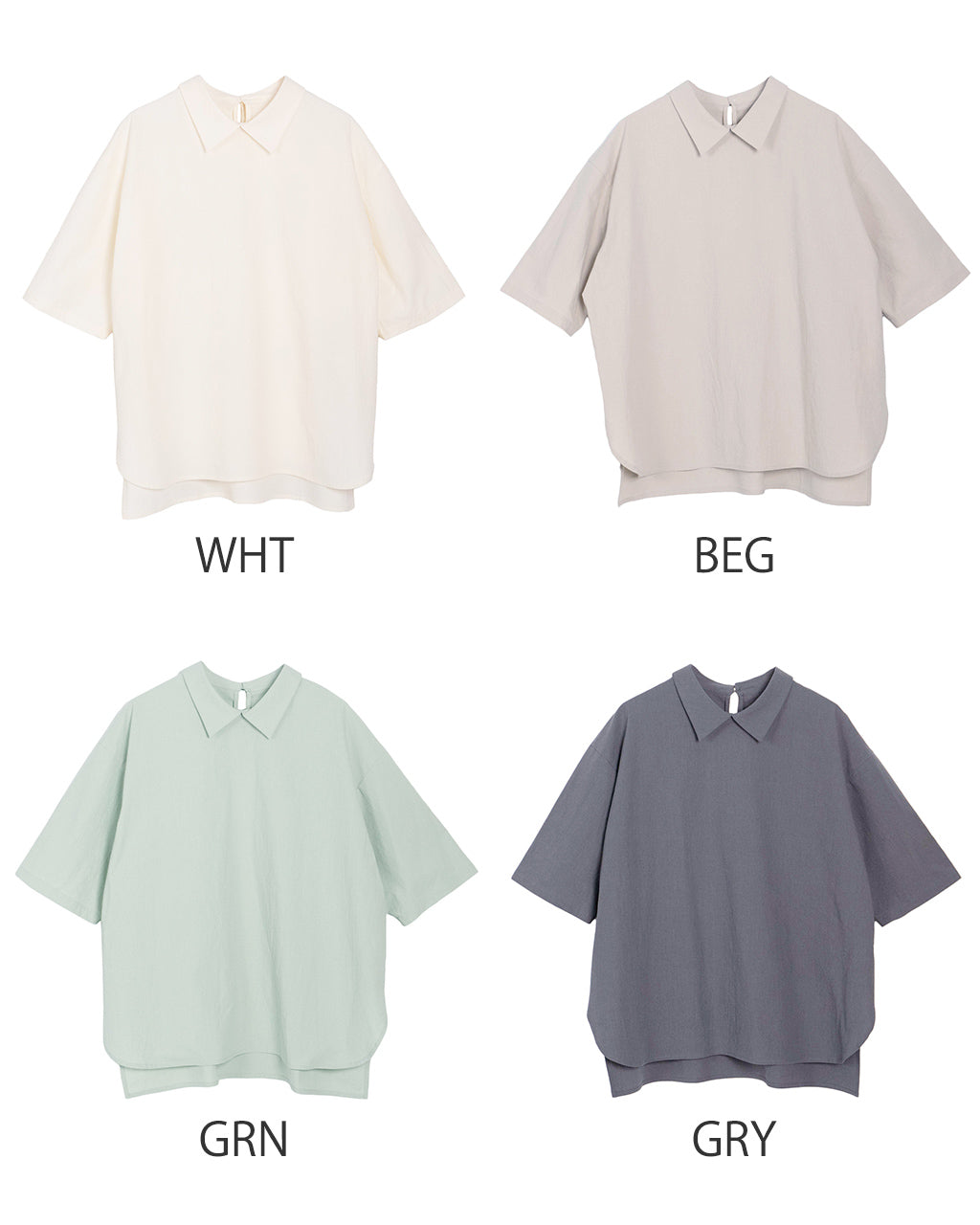 SETTO セット リゾートシャツ RESORT SHIRT プルオーバー 襟付き ブラウス STSS0008【送料無料】