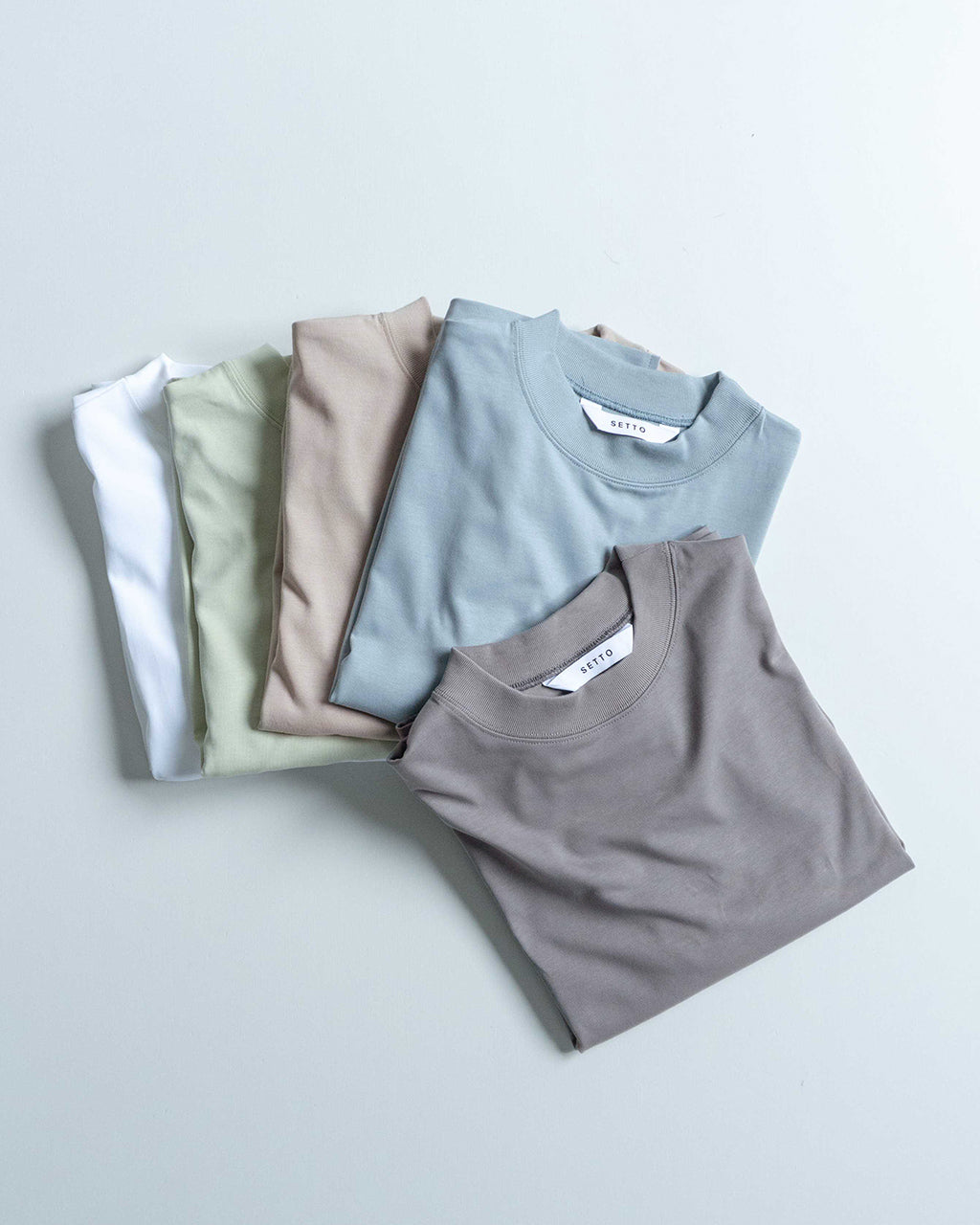 【SALE!20%OFF】SETTO セット 半袖Tシャツ MOON-T ムーンT カットソー 袖フレア クルーネック プルオーバー ニュアンスカラー STTS0014