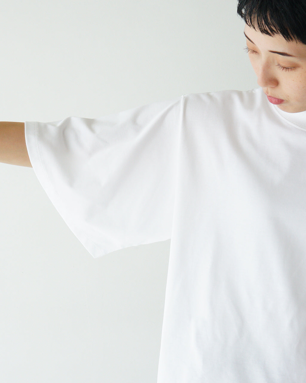 【SALE!20%OFF】SETTO セット 半袖Tシャツ MOON-T ムーンT カットソー 袖フレア クルーネック プルオーバー ニュアンスカラー STTS0014
