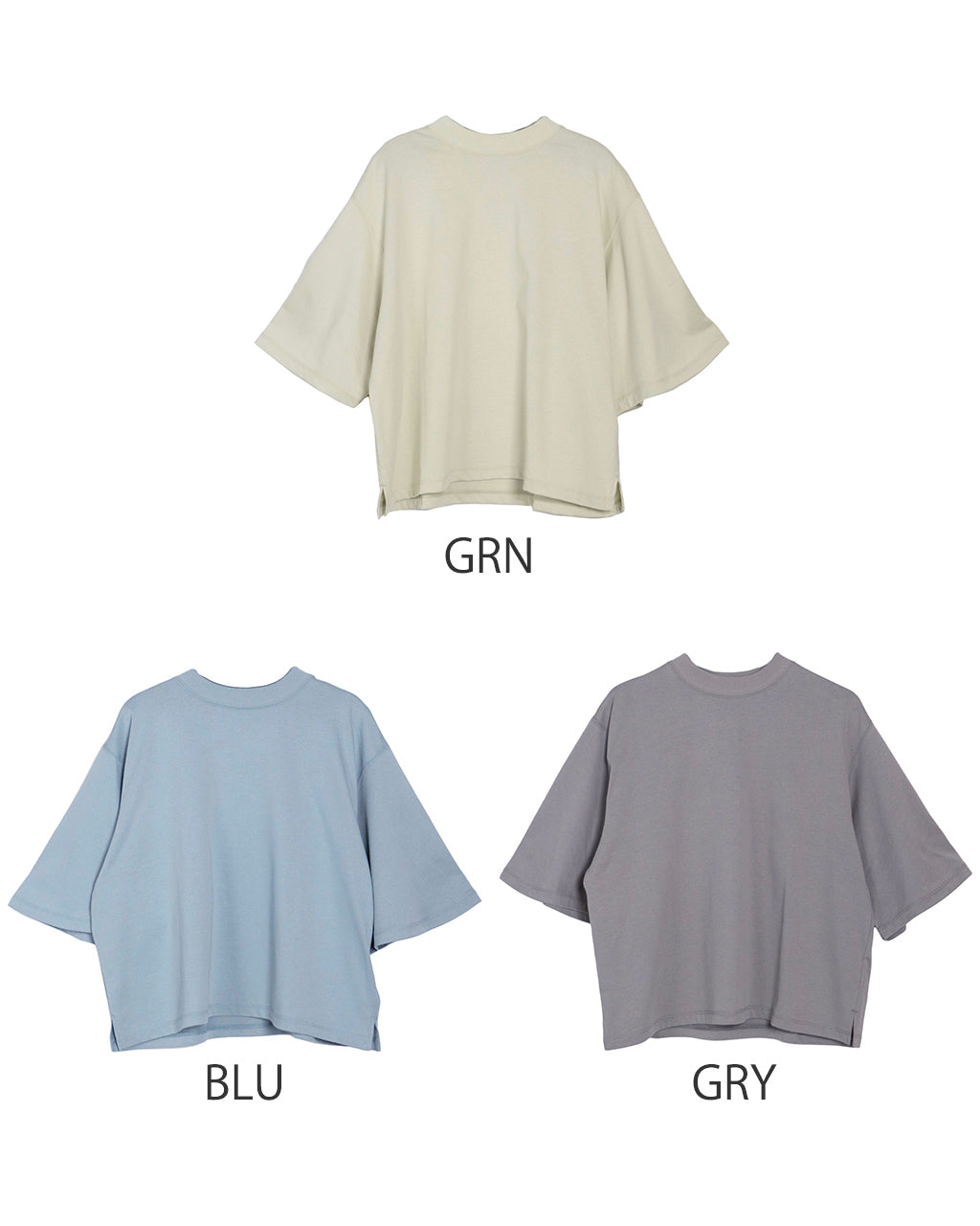 【SALE!20%OFF】SETTO セット 半袖Tシャツ MOON-T ムーンT カットソー 袖フレア クルーネック プルオーバー ニュアンスカラー STTS0014