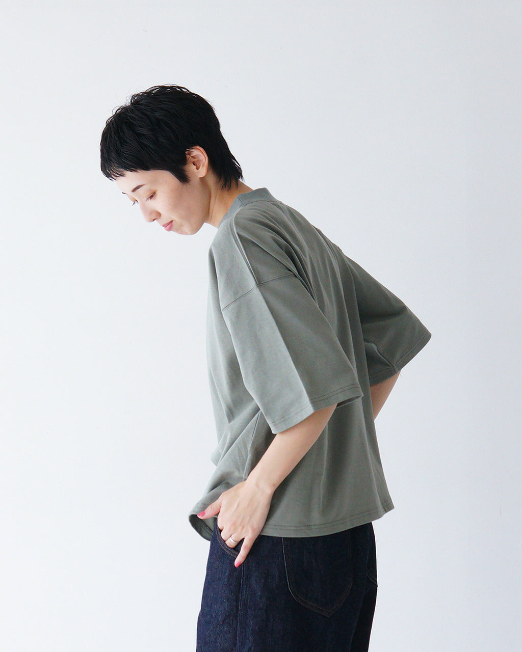【SALE!20%OFF】SETTO セット 半袖Tシャツ 30-T カットソー ボックスシルエット クルーネック プルオーバー STTS0015