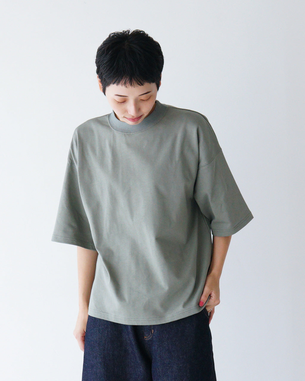 【SALE!20%OFF】SETTO セット 半袖Tシャツ 30-T カットソー ボックスシルエット クルーネック プルオーバー STTS0015