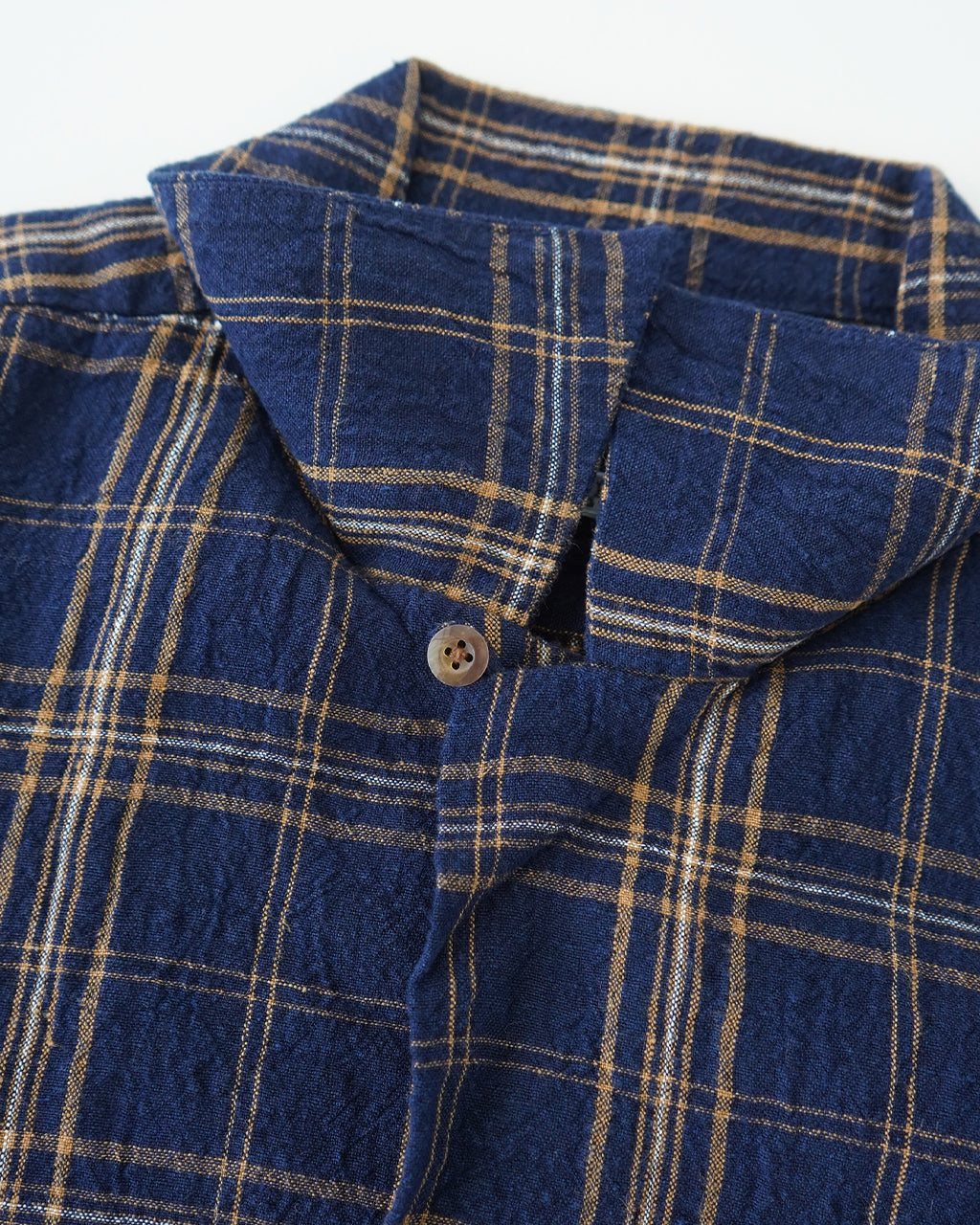 SEUVAS ソウバス リネン オープンカラー 半袖シャツ Linen Open-Necked SS Shirt ドライタッチ チェック SV-SH-014【送料無料】