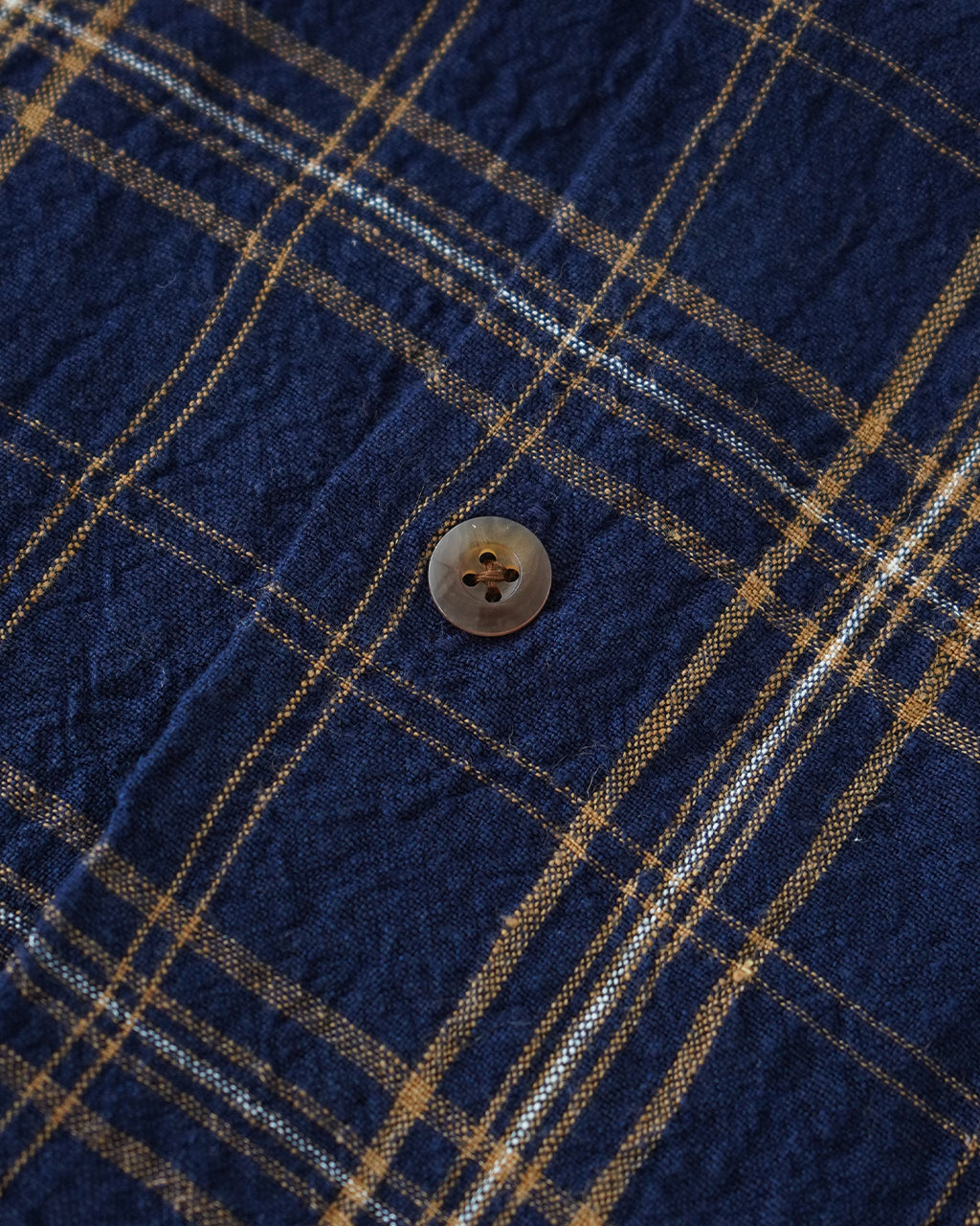 SEUVAS ソウバス リネン オープンカラー 半袖シャツ Linen Open-Necked SS Shirt ドライタッチ チェック SV-SH-014【送料無料】