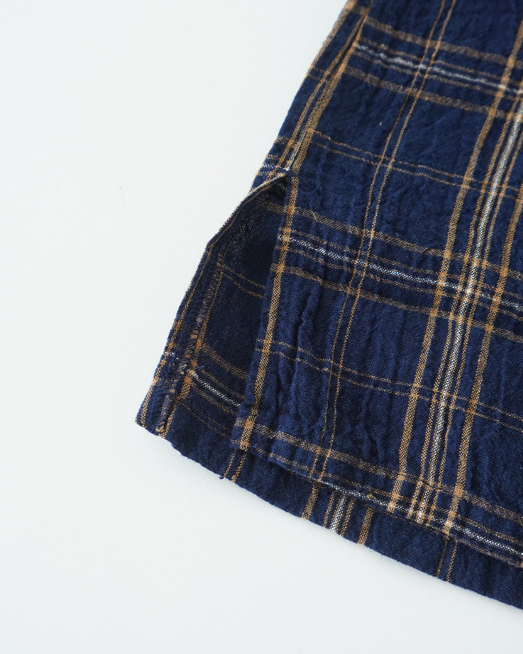 SEUVAS ソウバス リネン オープンカラー 半袖シャツ Linen Open-Necked SS Shirt ドライタッチ チェック SV-SH-014【送料無料】