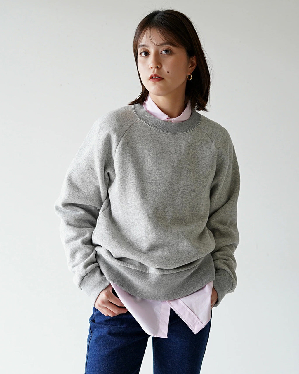 クルーネック スウェット COMMON SWEAT 裏起毛 トレーナー プルオーバー 22AMSCU01