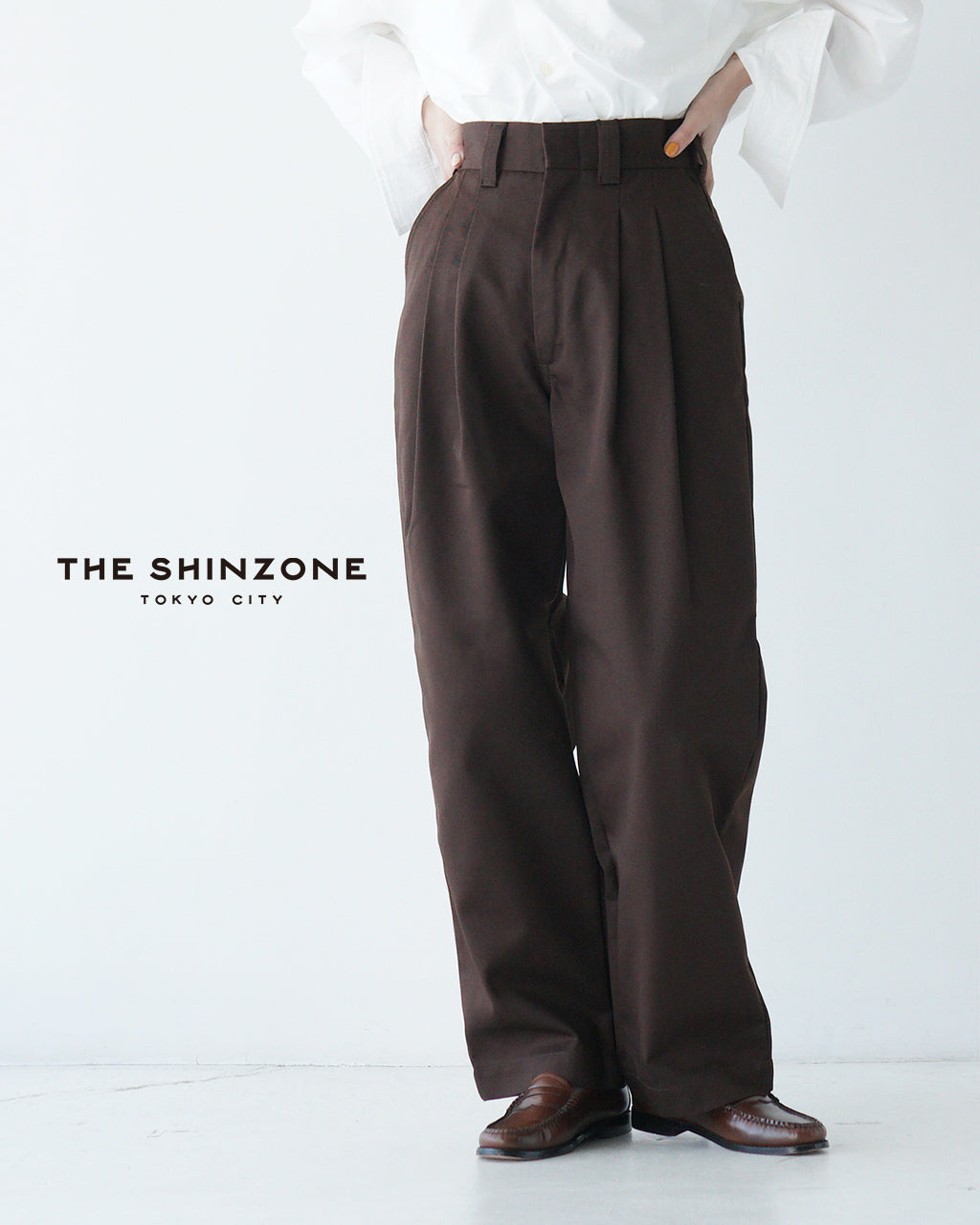 THE SHINZONE シンゾーン トムボーイ パンツ TOMBOY PANTS ツータック ハイウエスト スケーター 20AMSPA64