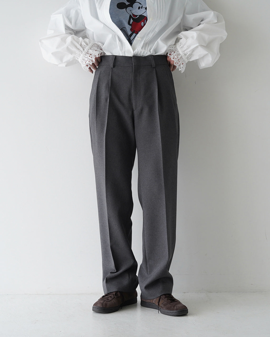 クライスラー パンツ CHRYSLER PANTS ハイウエスト センタープレス パンツ レディース 21AMSPA01 22SMSPA08
