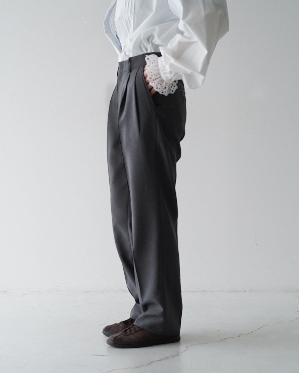 クライスラー パンツ CHRYSLER PANTS ハイウエスト センタープレス パンツ レディース 21AMSPA01 22SMSPA08