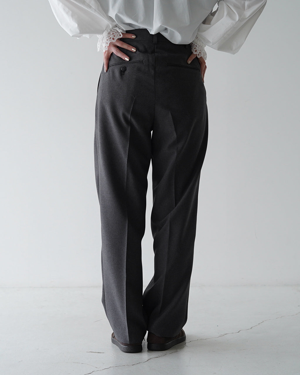 クライスラー パンツ CHRYSLER PANTS ハイウエスト センタープレス パンツ レディース 21AMSPA01 22SMSPA08