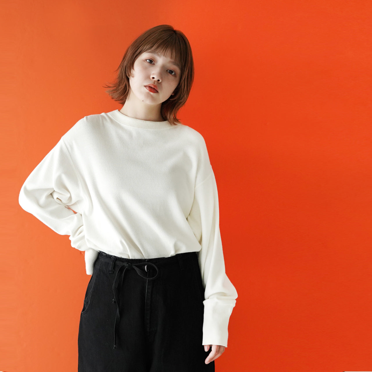 ミリタリー プルオーバー MILITARY PULLOVER 長袖 クルーネック カットソー Tシャツ 21SMSCU02