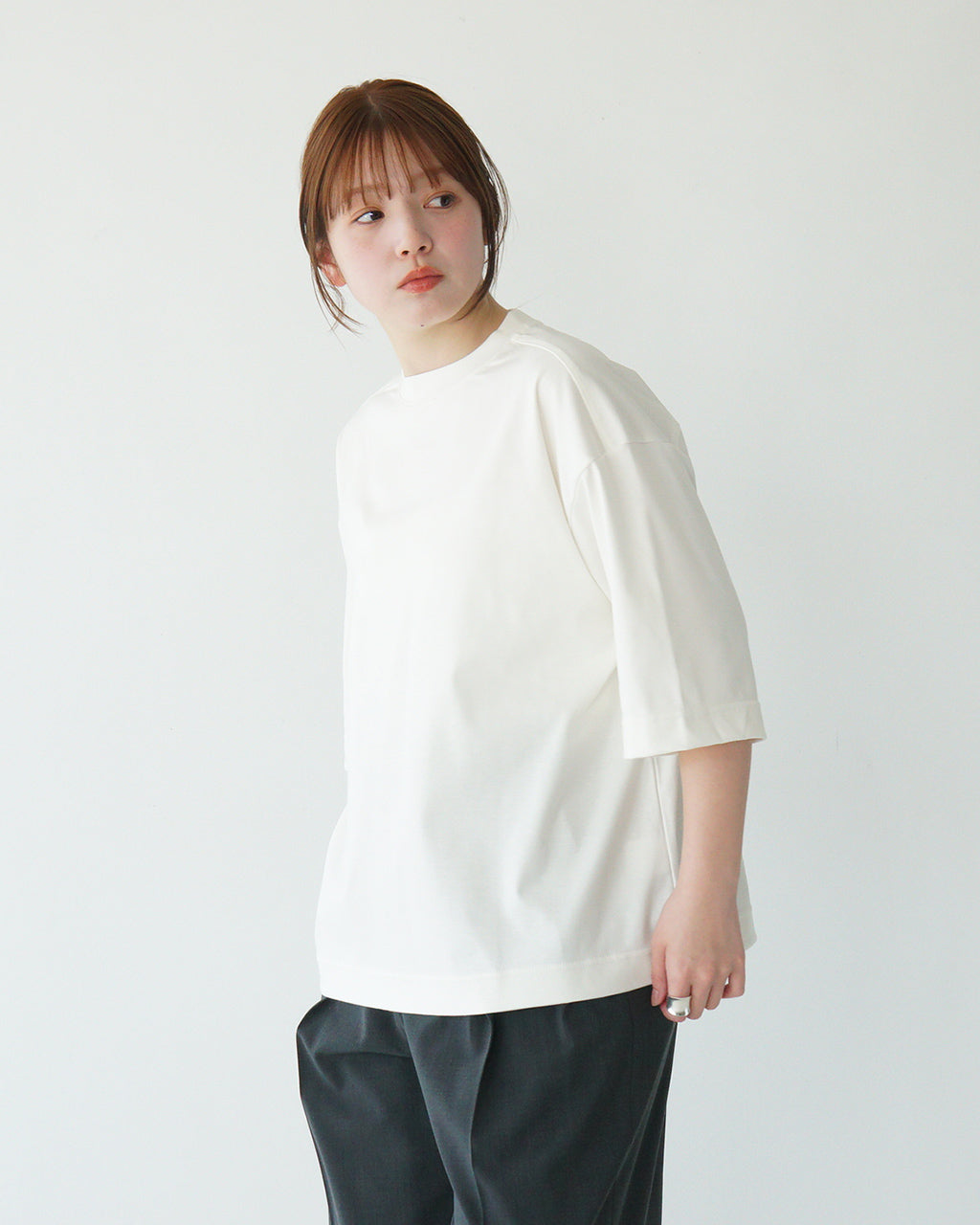 【SALE!30%OFF】ハーフスリーブ スマートTシャツ HALF SLEEVE SMART TEE クルーネック 半袖 カットソー 25SMSCU07