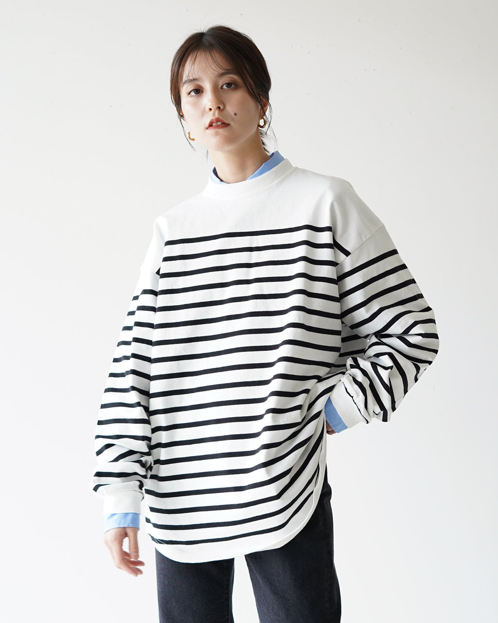 パネル ボーダー トップス PANEL BORDER TOP 22SMSCU03