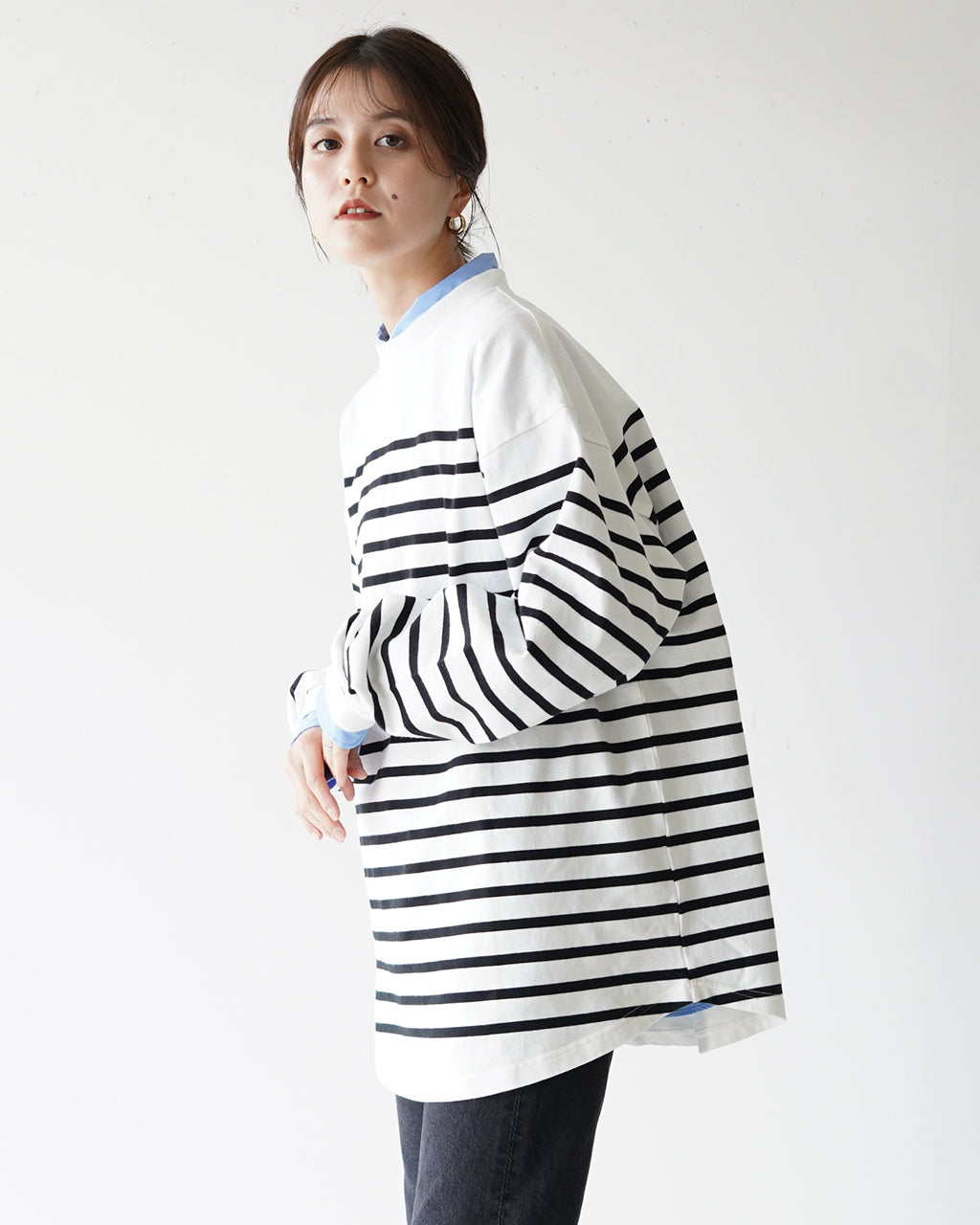 パネル ボーダー トップス PANEL BORDER TOP 22SMSCU03