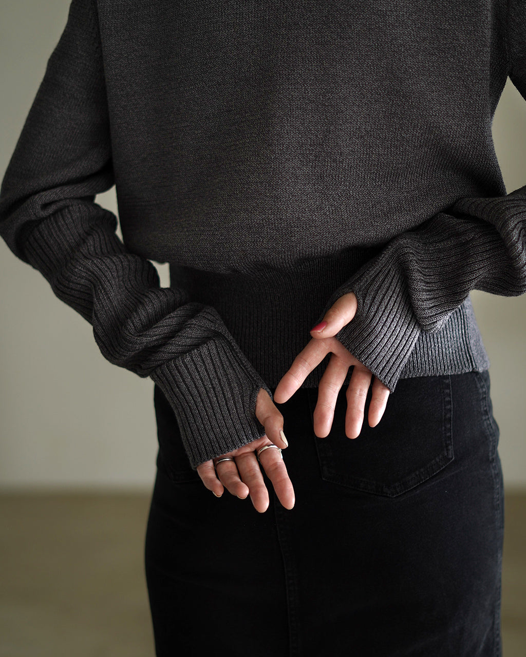 THE SHINZONE LONG RIB CARDIGAN 23AMSNI05