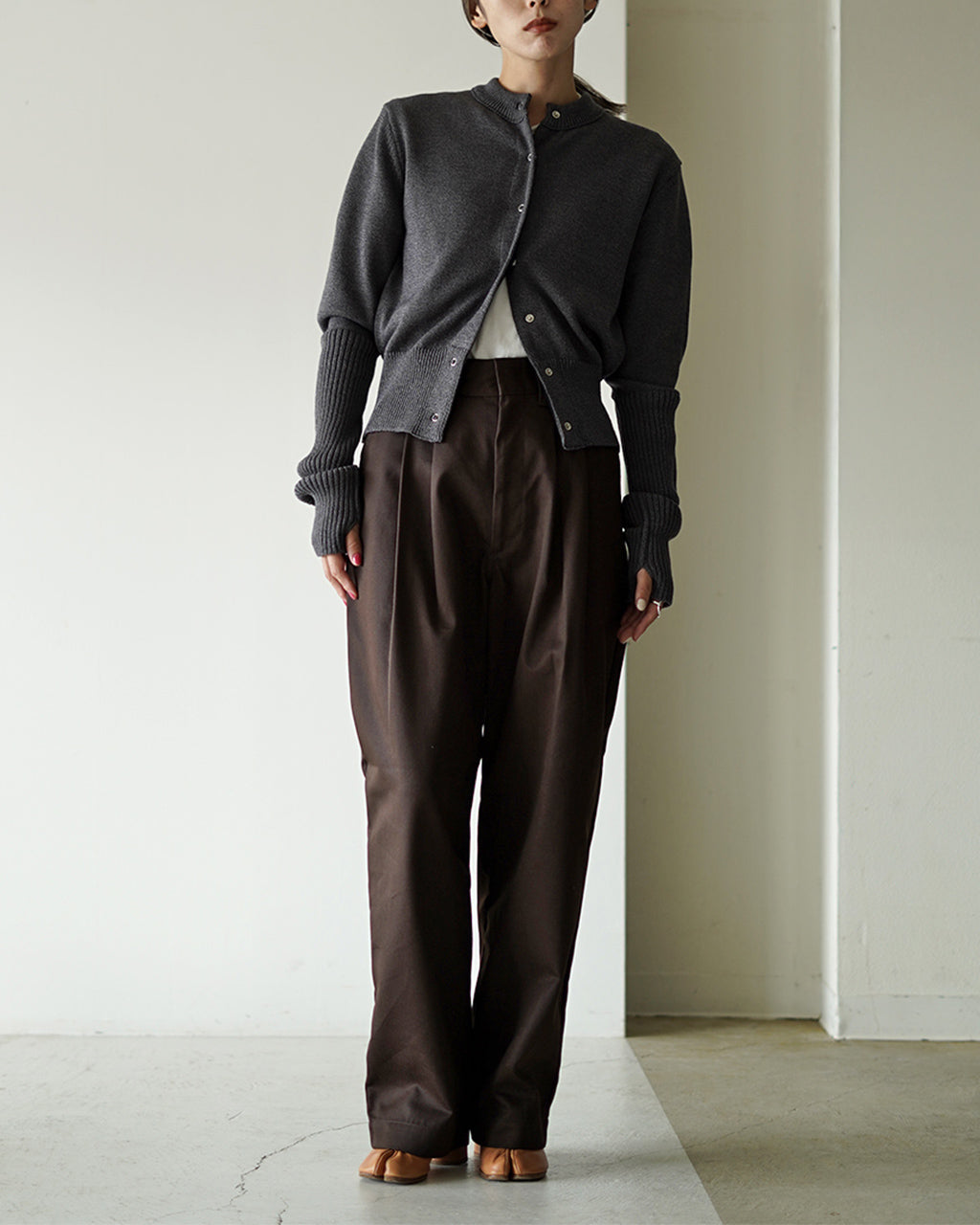 THE SHINZONE LONG RIB CARDIGAN 23AMSNI05
