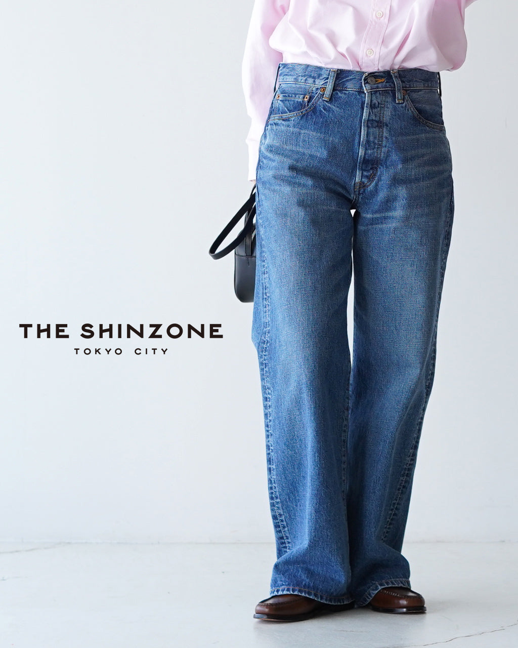 THE SHINZONE 신존 버기 청바지 데님 팬츠 BAGGY JEANS 하의 23AMSPA04【무료우송】