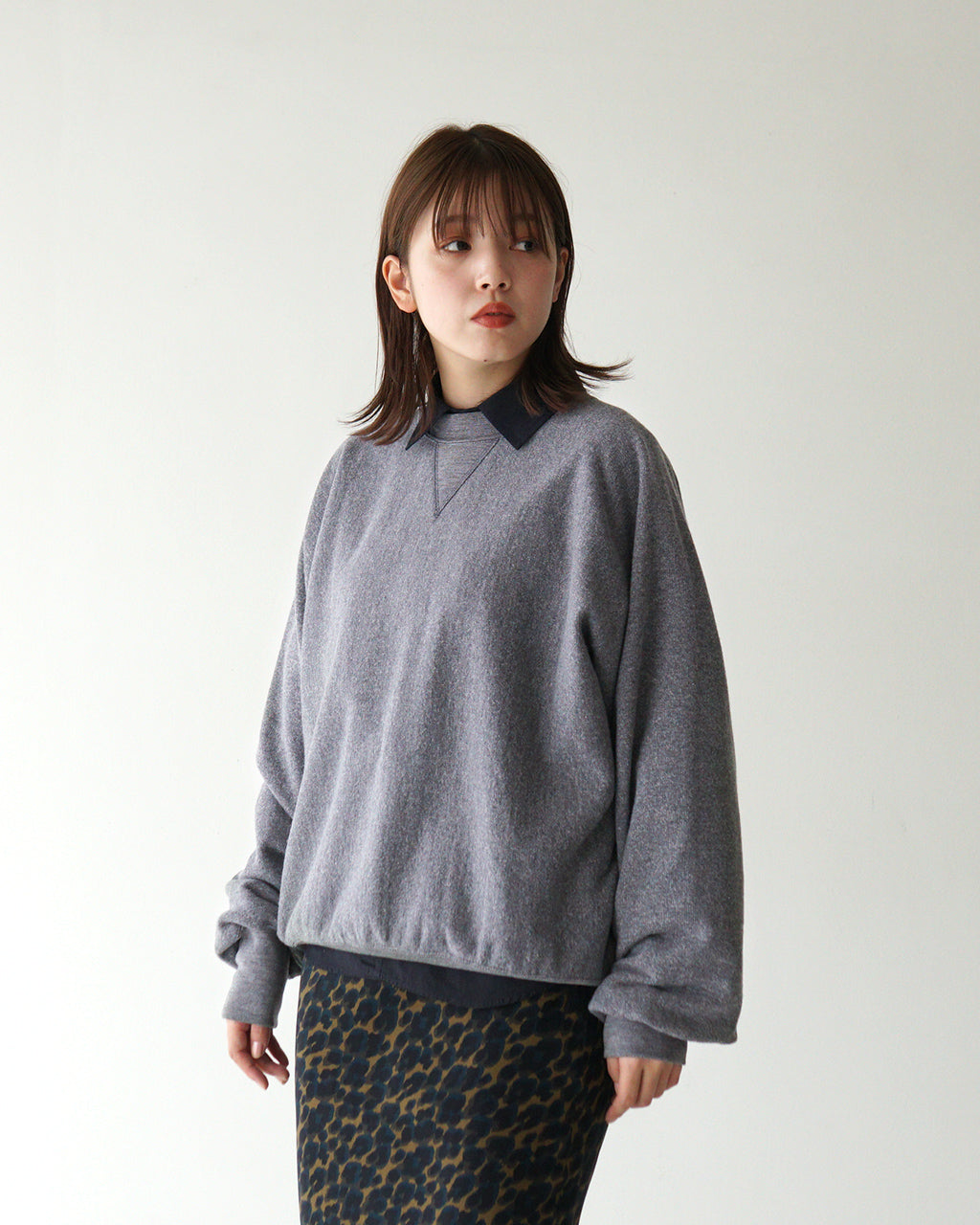 スウェット シャツ COTTON WOOL SWEATSHIRT コットン ウール プルオーバー 24AMSCU10 1110