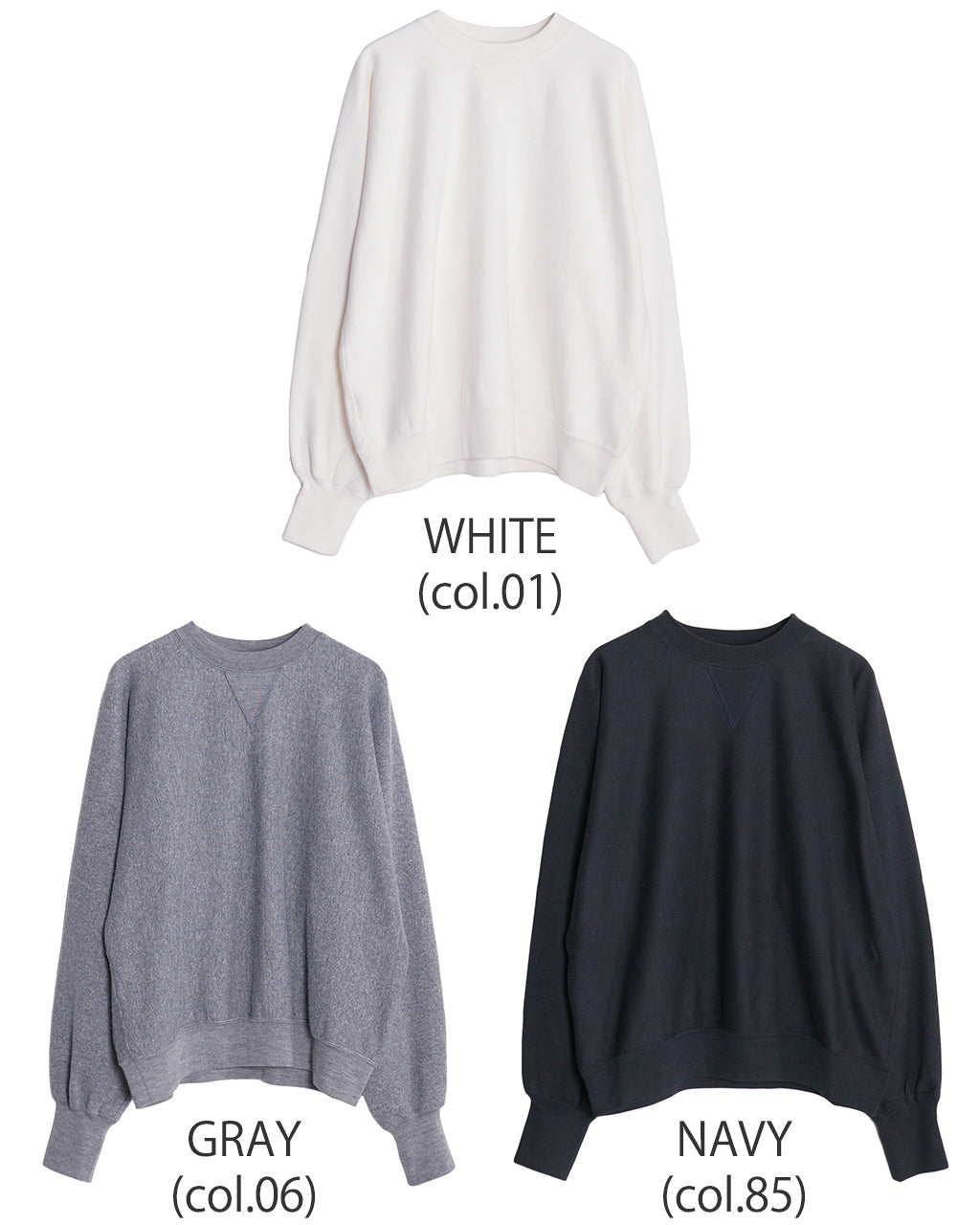 スウェット シャツ COTTON WOOL SWEATSHIRT コットン ウール プルオーバー 24AMSCU10 1110
