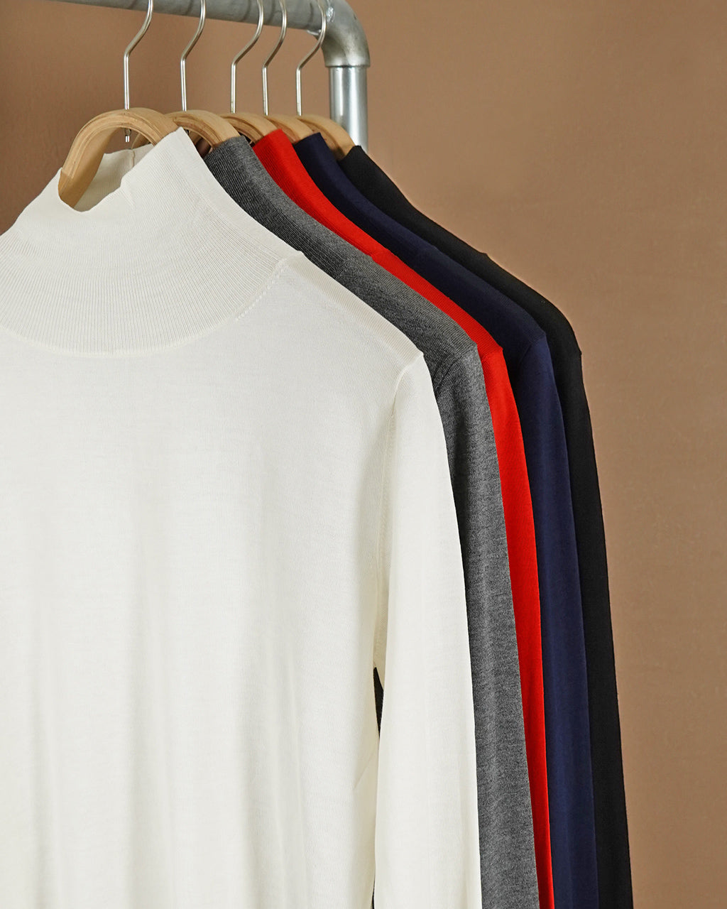 ハイネックニット レディース COTTON SILK HIGH NECK KNIT コットン シルク 24AMSNI10
