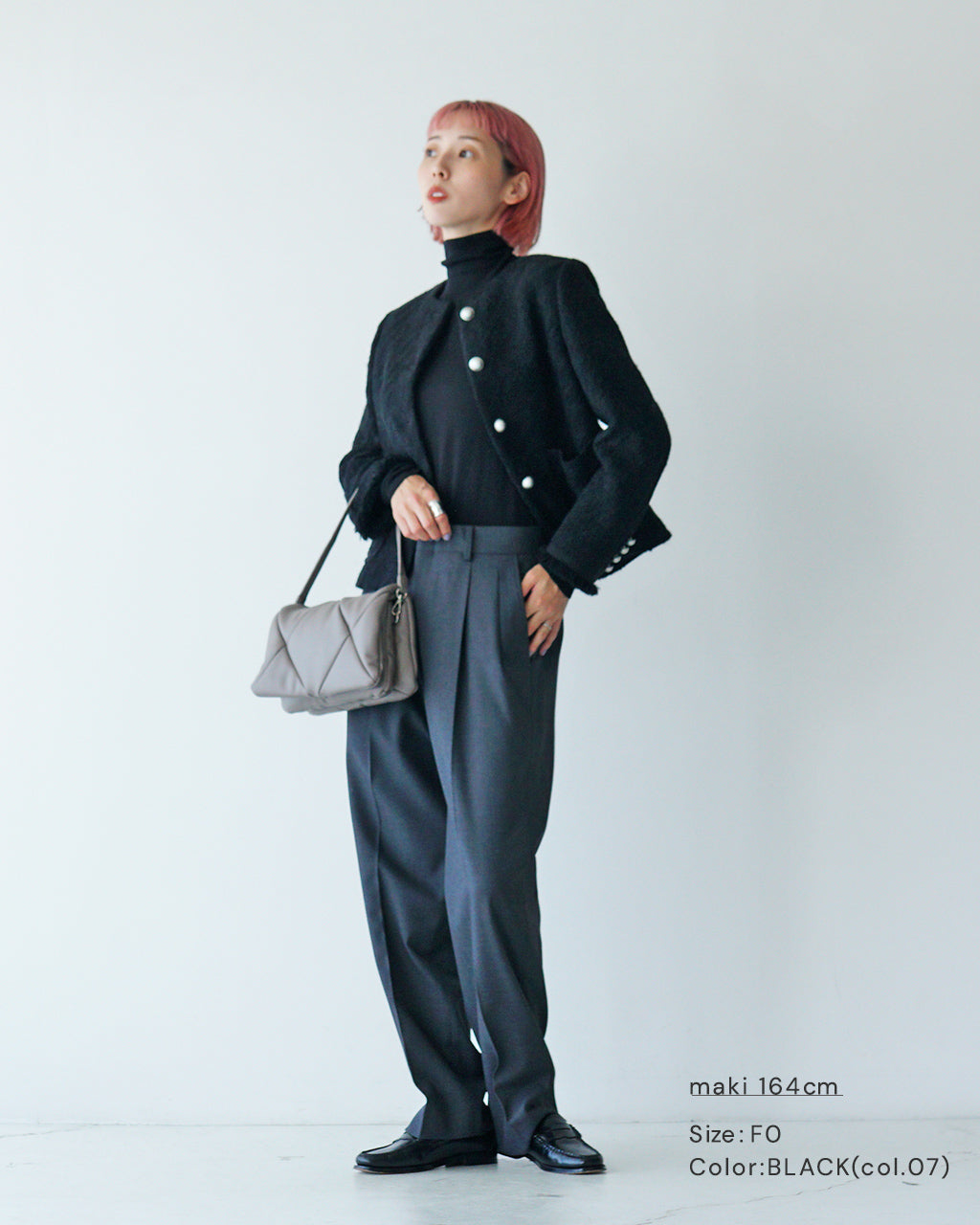 ハイネックニット レディース COTTON SILK HIGH NECK KNIT コットン シルク 24AMSNI10
