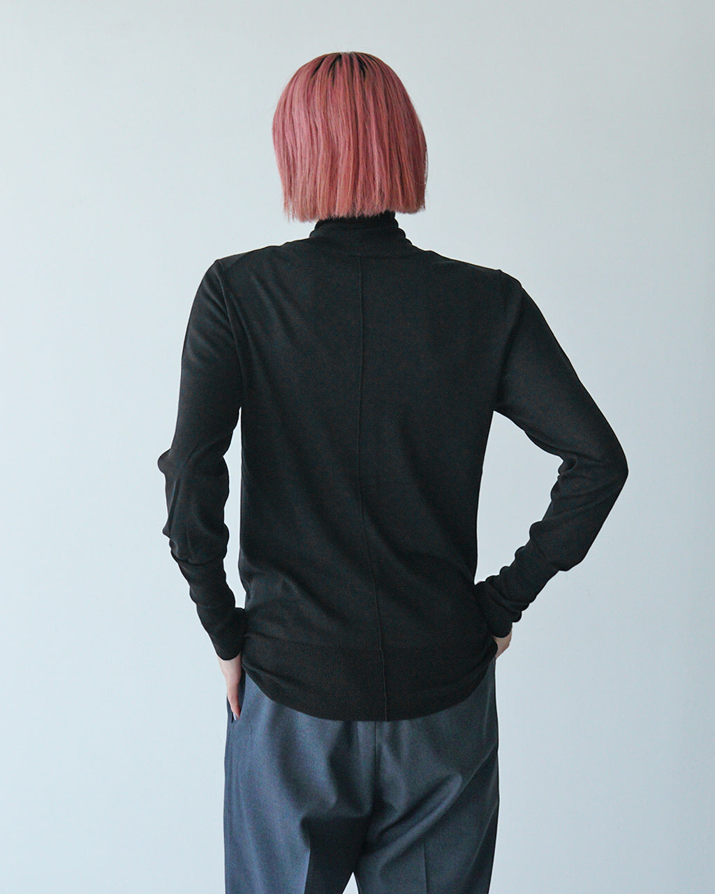 ハイネックニット レディース COTTON SILK HIGH NECK KNIT コットン シルク 24AMSNI10