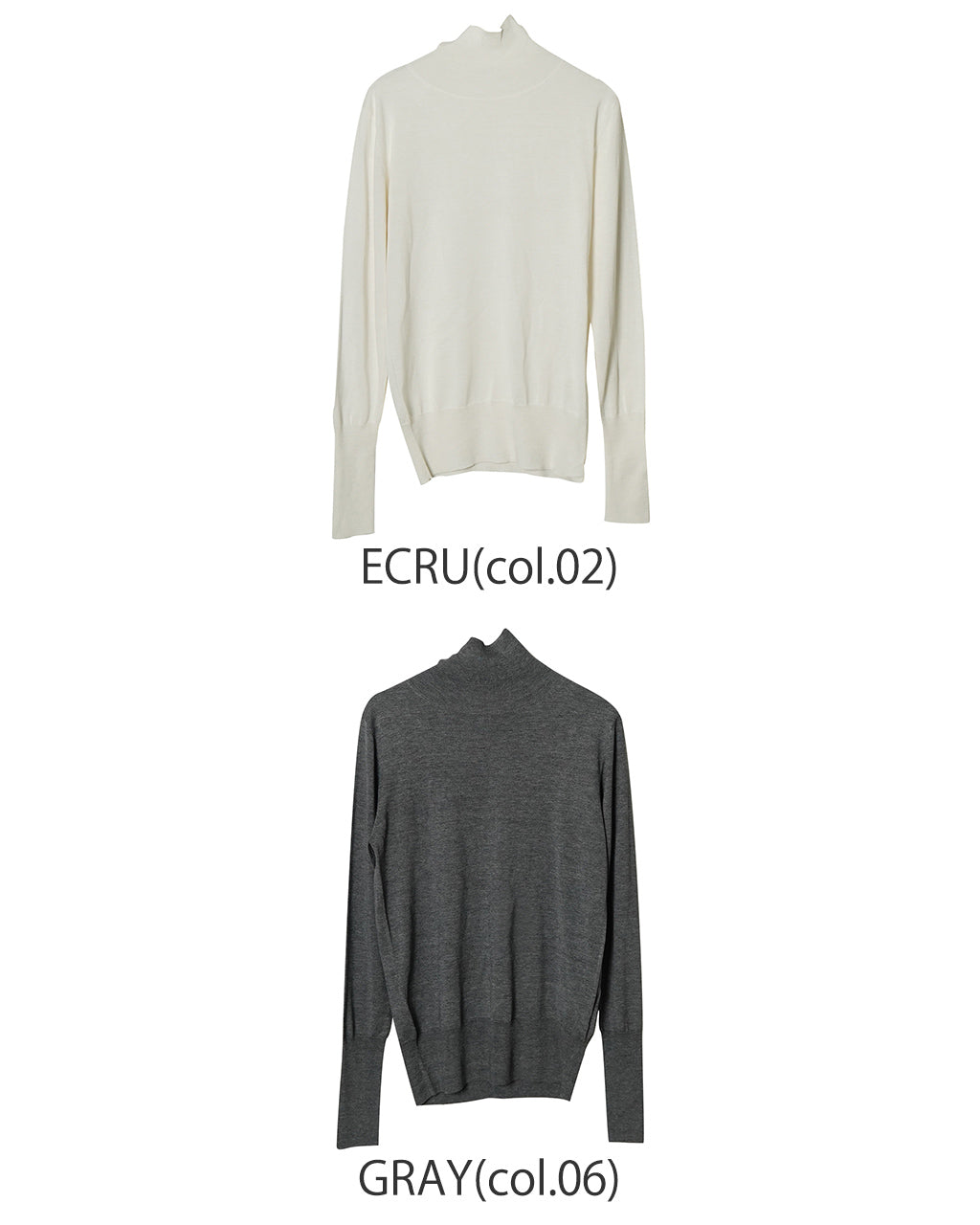 ハイネックニット レディース COTTON SILK HIGH NECK KNIT コットン シルク 24AMSNI10