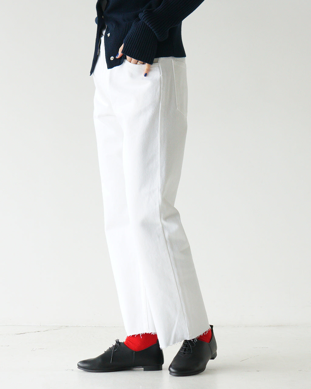 THE SHINZONE 신존 컷오프 데님 CUTOFF DENIM 팬츠 청바지 24 AMSPA04 【무료우송】