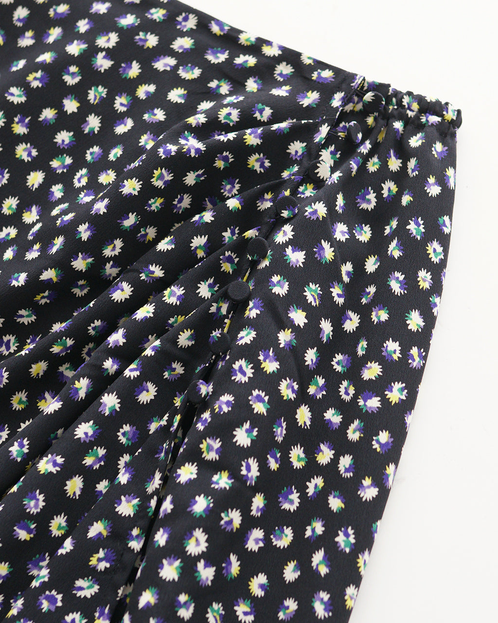 THE SHINZONE 신존 조젯 랩풍 스커트 SPARKLE PRINTED SKIRT 타이트롱 스커트 24 AMSSK06【무료우송】