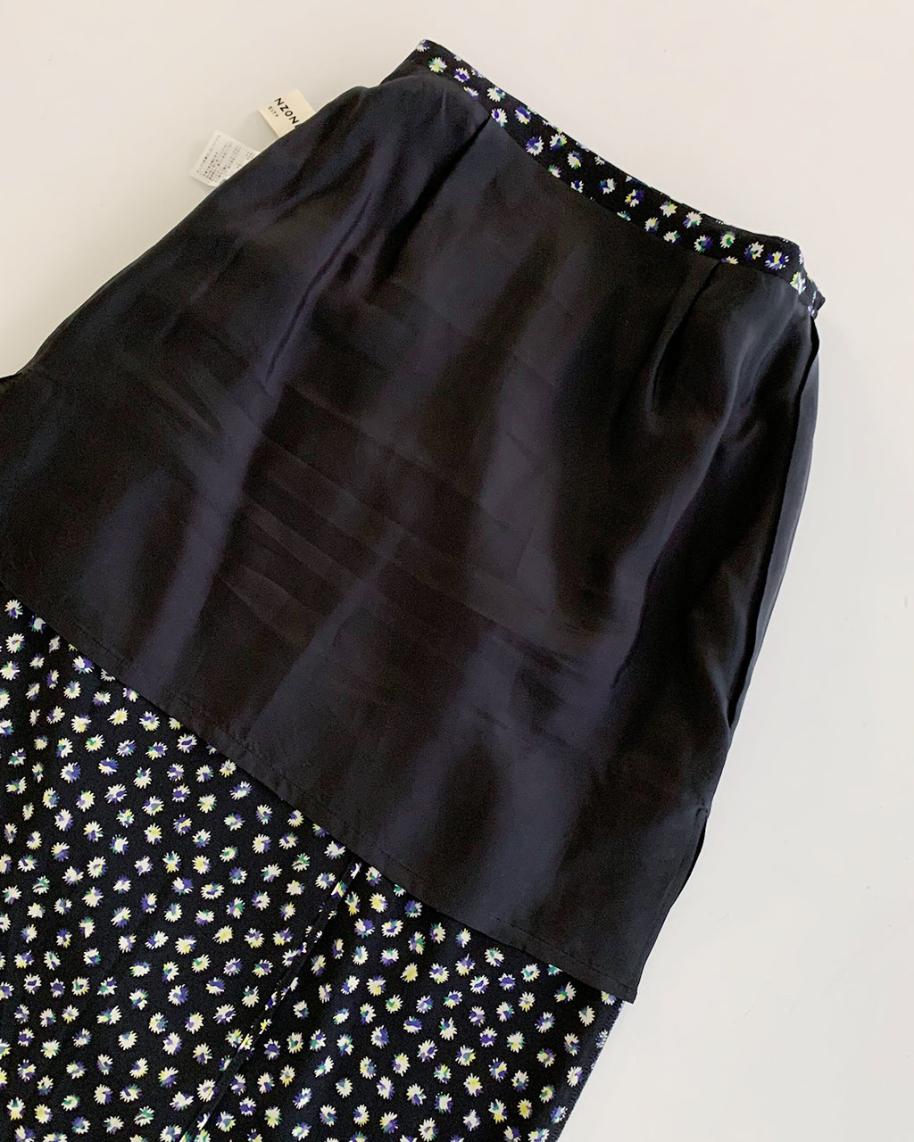 THE SHINZONE 신존 조젯 랩풍 스커트 SPARKLE PRINTED SKIRT 타이트롱 스커트 24 AMSSK06【무료우송】