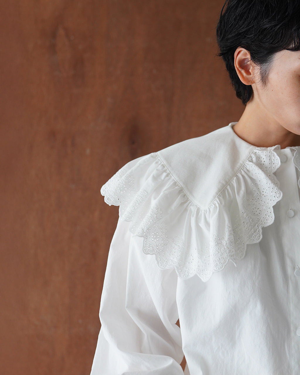 THE SHINZONE LACE COLLAR BLOUSE 25AMSBL02