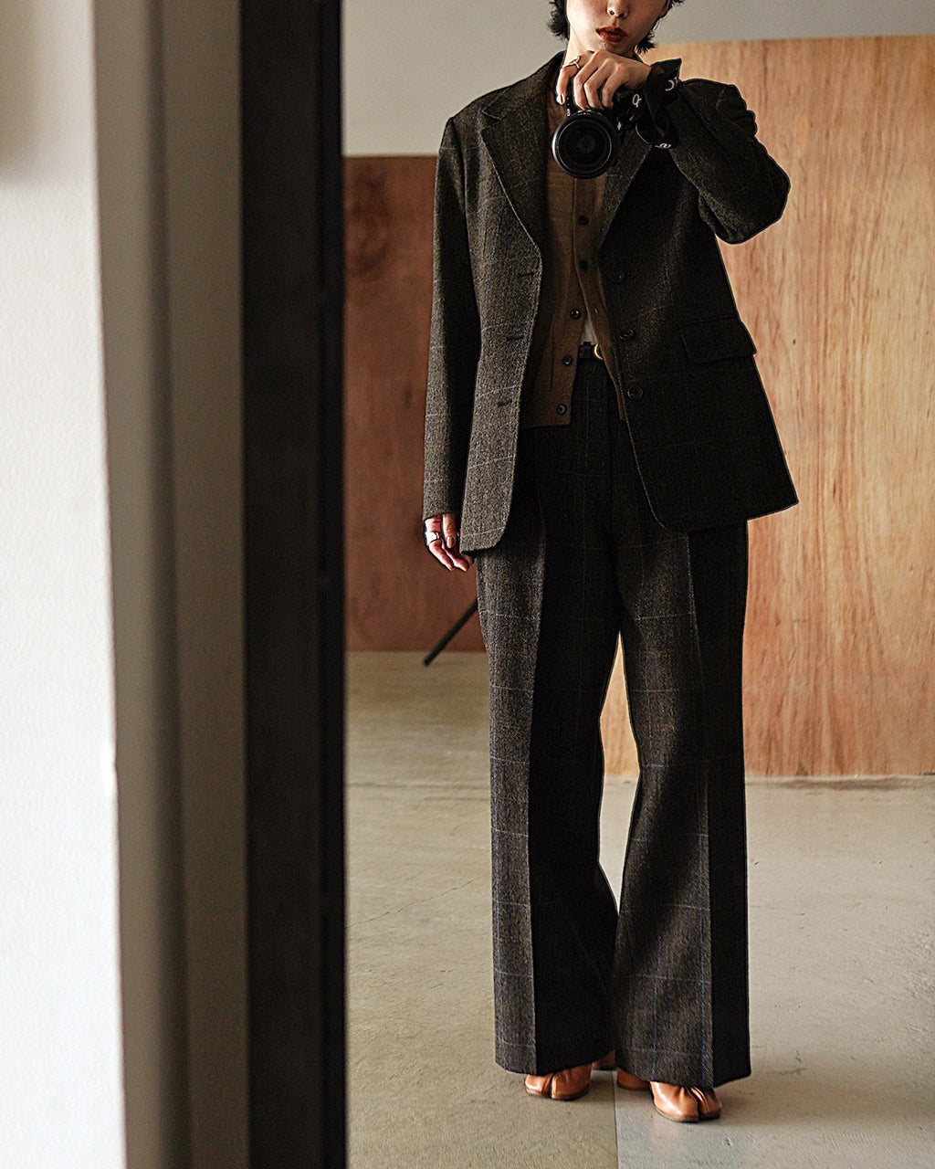 WOOL SINGLE BREASTED JACKET 25AMSJK03