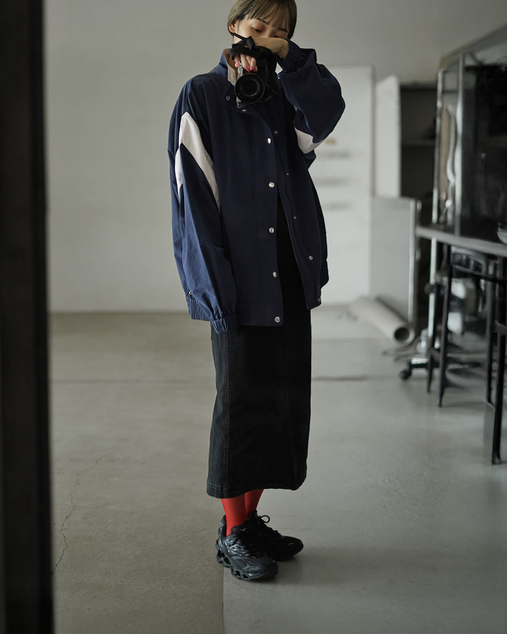 THE SHINZONE BICOLOR TRACK JACKET 25AMSJK04