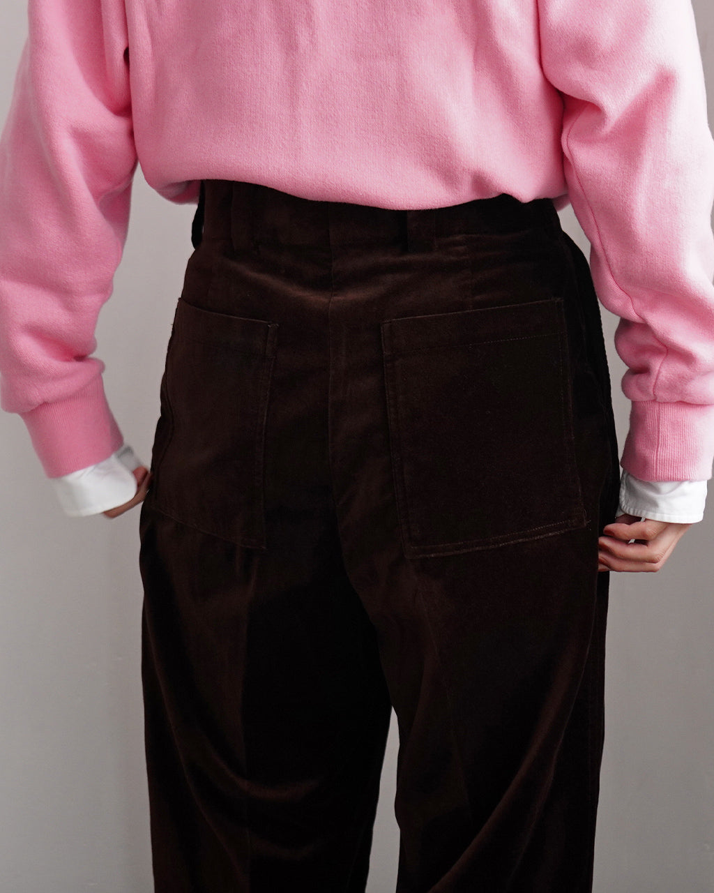 ORGANIC VELVET TOMBOY PANTS 25AMSPA07