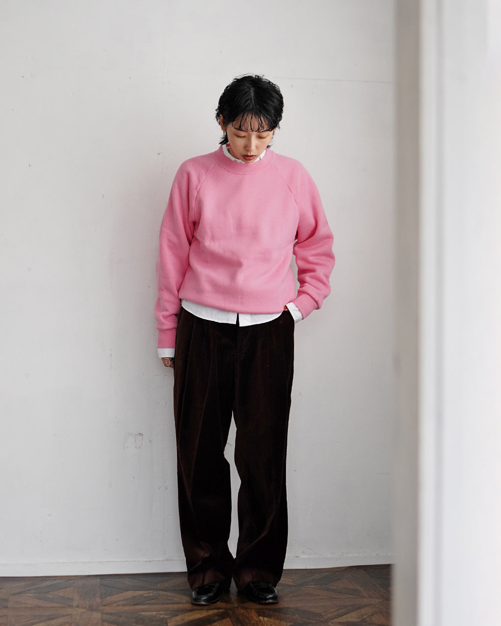 ORGANIC VELVET TOMBOY PANTS 25AMSPA07