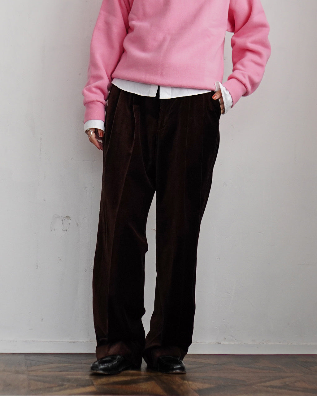 ORGANIC VELVET TOMBOY PANTS 25AMSPA07