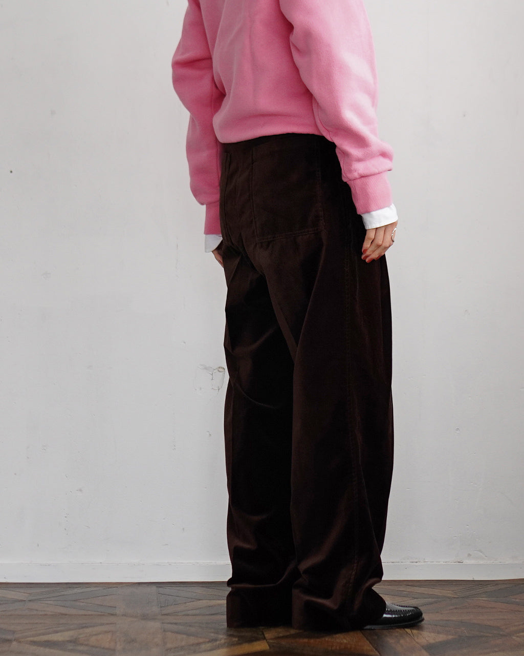 ORGANIC VELVET TOMBOY PANTS 25AMSPA07