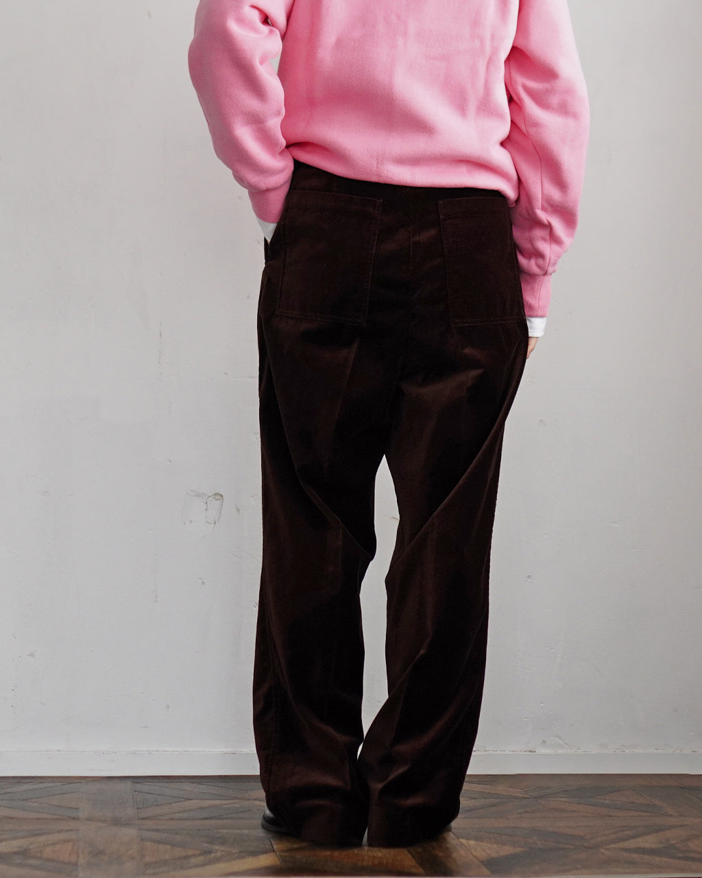 ORGANIC VELVET TOMBOY PANTS 25AMSPA07