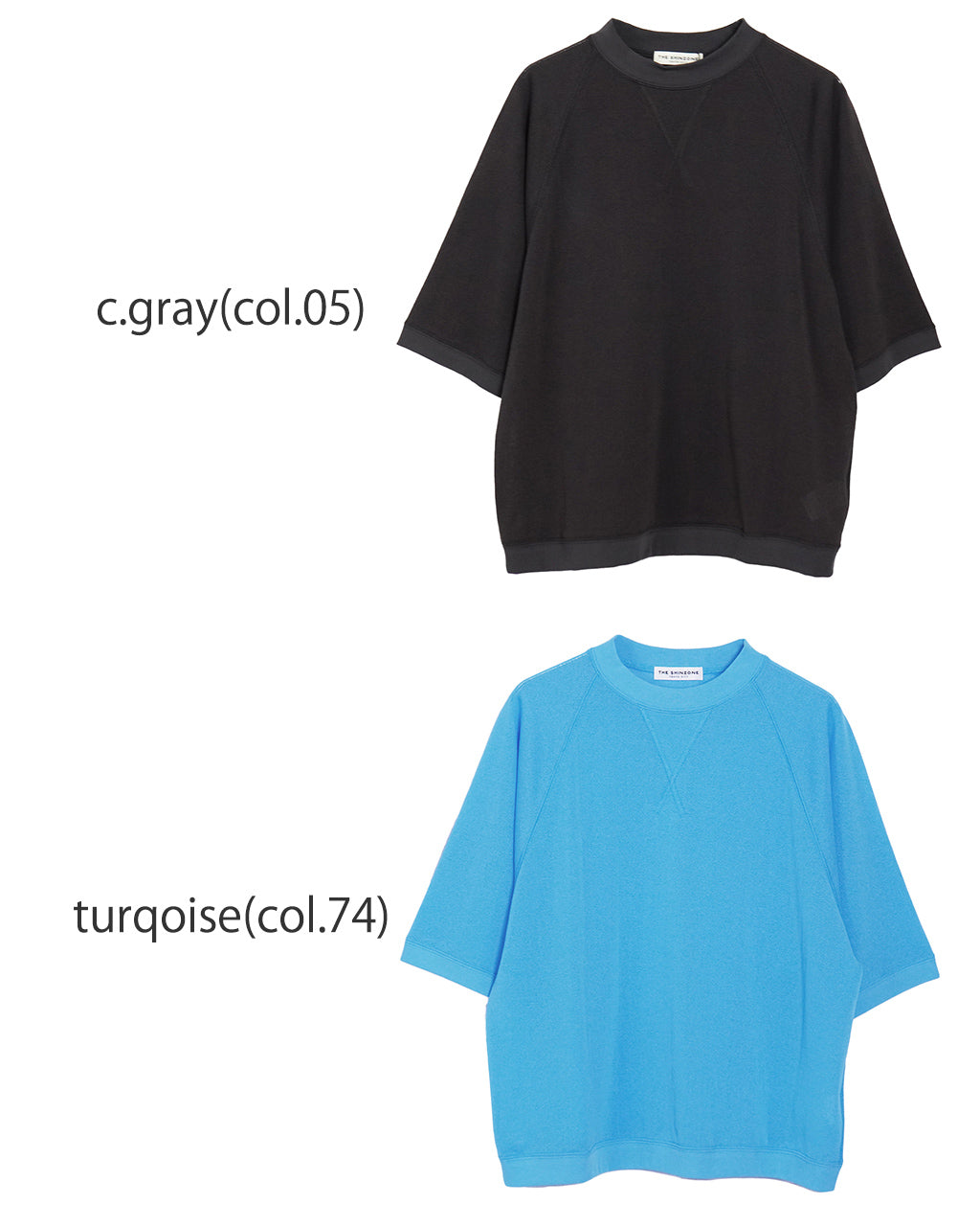 【SALE!20%OFF】シアー ハーフスリーブ Tシャツ 夏トップス SHEER HALF SLEEVES SWEATSHIRT クルーネック プルオーバー 25MMSCU08