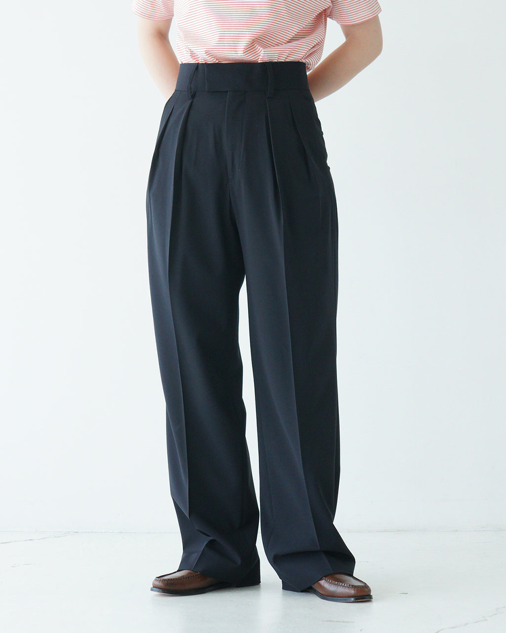 THE SHINZONE シンゾーン サマーウールパンツ JOSE TROUSERS タックパンツ ウォッシャブル フルレングス 25MMSPA05【送料無料】