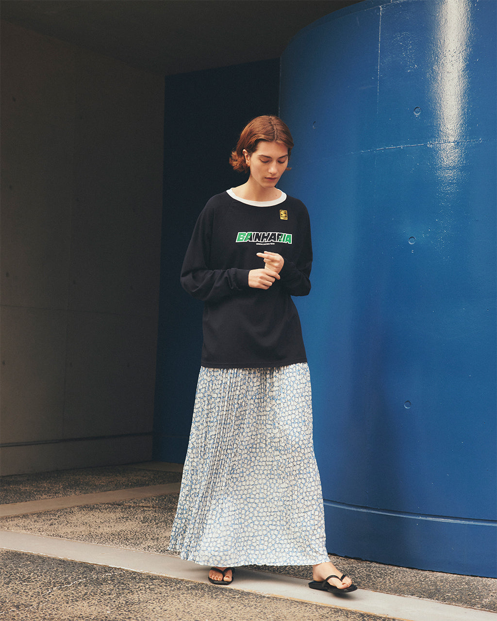 【アウトレット!30%OFF】THE SHINZONE シンゾーン ポルトプリントスカート PORTO PRINT SKIRT ロングスカート プリーツ プリント ペチコート付 25MMSSK03【送料無料】