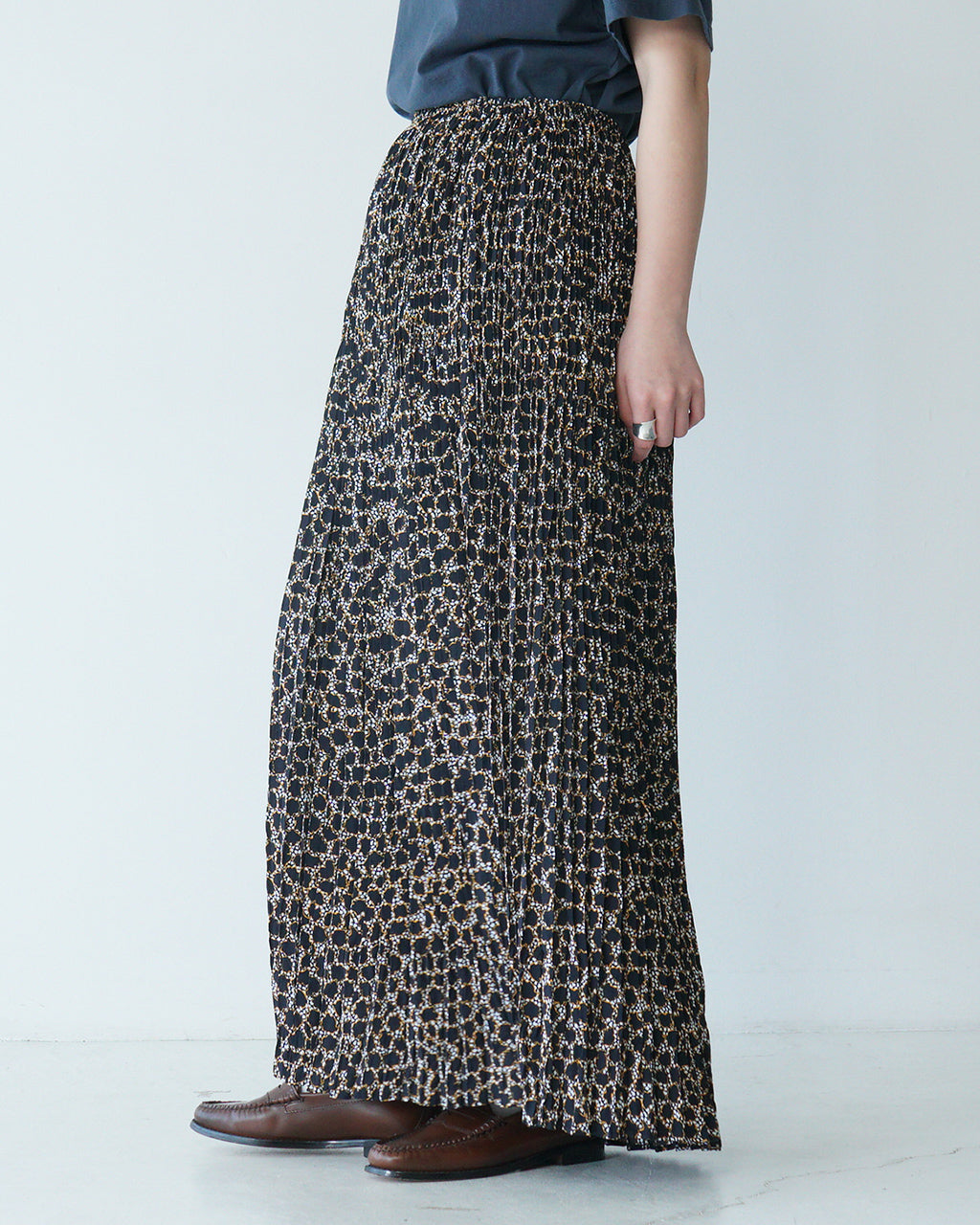 【アウトレット!30%OFF】THE SHINZONE シンゾーン ポルトプリントスカート PORTO PRINT SKIRT ロングスカート プリーツ プリント ペチコート付 25MMSSK03【送料無料】