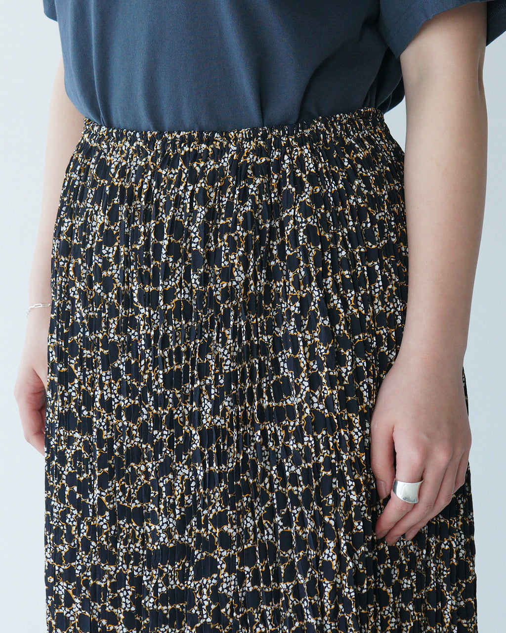 【アウトレット!30%OFF】THE SHINZONE シンゾーン ポルトプリントスカート PORTO PRINT SKIRT ロングスカート プリーツ プリント ペチコート付 25MMSSK03【送料無料】