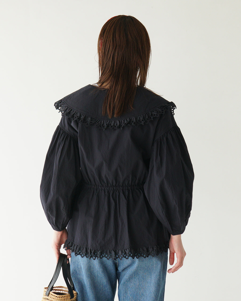 THE SHINZONE シンゾーン カシュクールブラウス CACHE COUER BLOUSE コットン レース シャツ ヴィンテージ風 ギャザー 25SMSBL02 【送料無料】