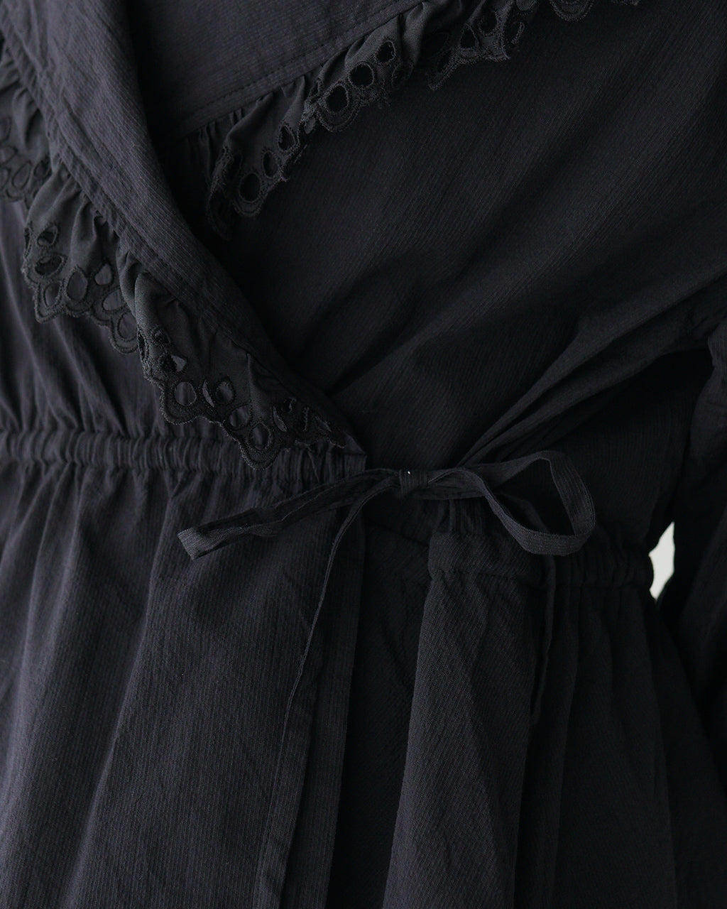 THE SHINZONE シンゾーン カシュクールブラウス CACHE COUER BLOUSE コットン レース シャツ ヴィンテージ風 ギャザー 25SMSBL02 【送料無料】