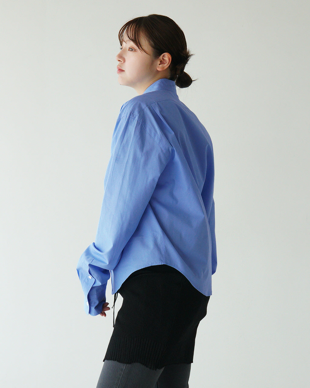 ショートペックシャツ SHORT PECK SHIRT コットン100% ワイドスプレッド襟 シンプル 日本製 25SMSBL12
