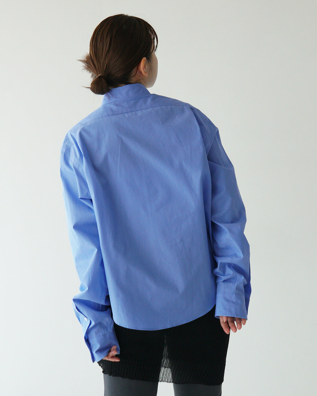ショートペックシャツ SHORT PECK SHIRT コットン100% ワイドスプレッド襟 シンプル 日本製 25SMSBL12