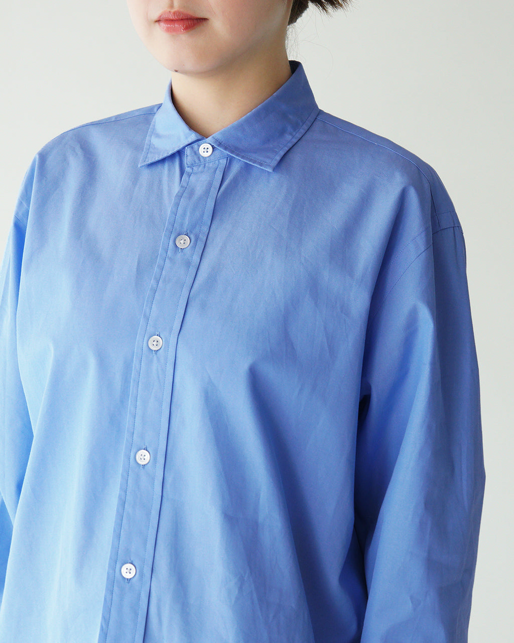 ショートペックシャツ SHORT PECK SHIRT コットン100% ワイドスプレッド襟 シンプル 日本製 25SMSBL12