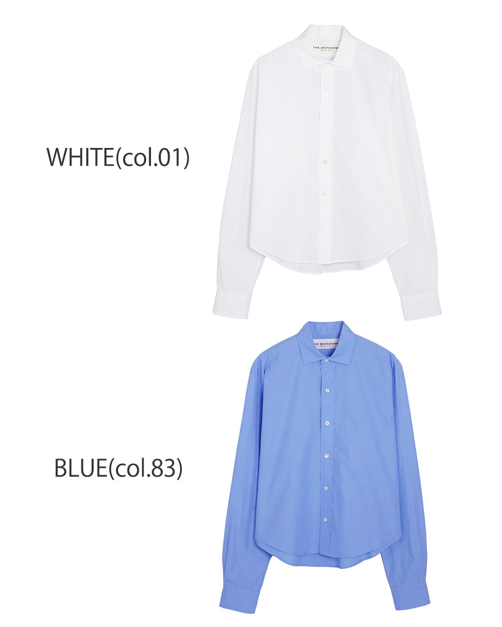 ショートペックシャツ SHORT PECK SHIRT コットン100% ワイドスプレッド襟 シンプル 日本製 25SMSBL12